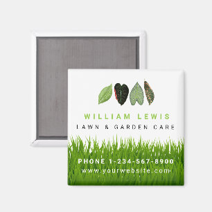 Garden Gräsmatta Care Landscaping Löv Business Log Magnet