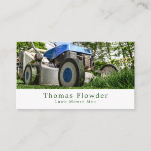 Garden Gräsmatta-Mower, Gardener, trädgårdsodlare Visitkort