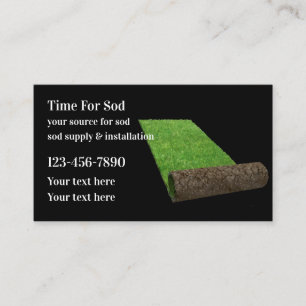 Garden Gräsmatta Sod Supply Visitkort