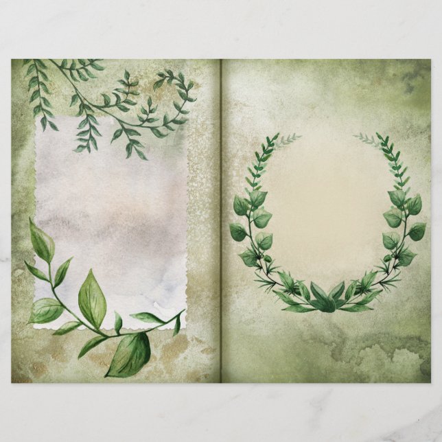 Garden Greenery Journal Page (Framsida)