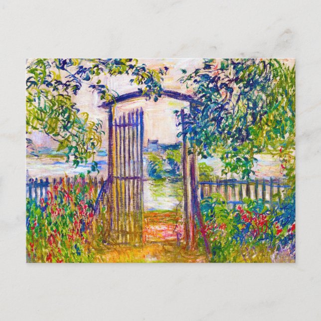 Garden Grind vid Vetheuil Claude Monet Vykort (Framsida)