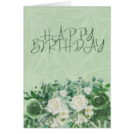 Garden Grönt Blooms OBS Kort