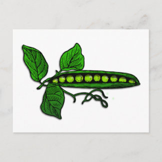 Garden Grönt Pea-Poder Vykort