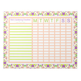 Garden  Growing Weekly Tracker Planner Anteckningsblock