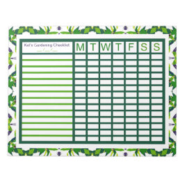 Garden  Growing Weekly Tracker Planner Anteckningsblock