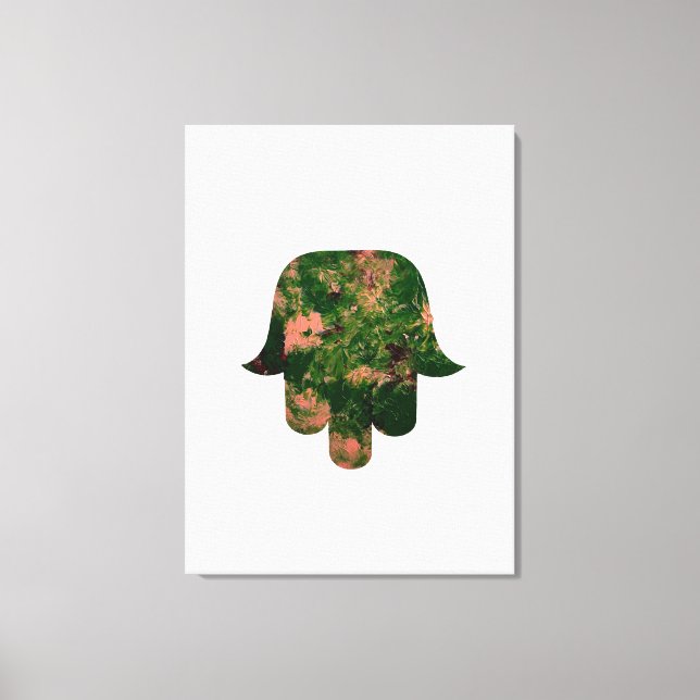 Garden Hamsa Balloon Painting Studio Art  Canvastryck (Framsida)