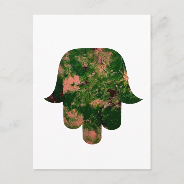 Garden Hamsa Balloon Painting Studio Art  Vykort (Framsida)