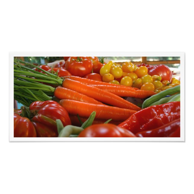 Garden Harvest Vegetables Fototryck (Framsidan)