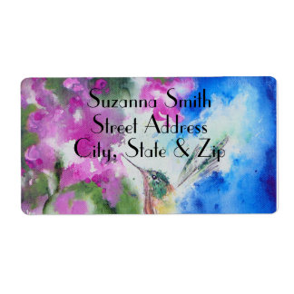 Garden Hummingbird Bröllop Returetiketter Fraktsedel