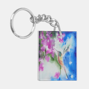 Garden Hummingbird Keychain Gift