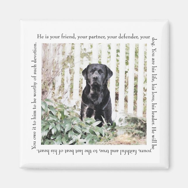 Garden Hund Magnet (Framsidan)