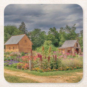 Garden i Adirondacks Underlägg Papper Kvadrat