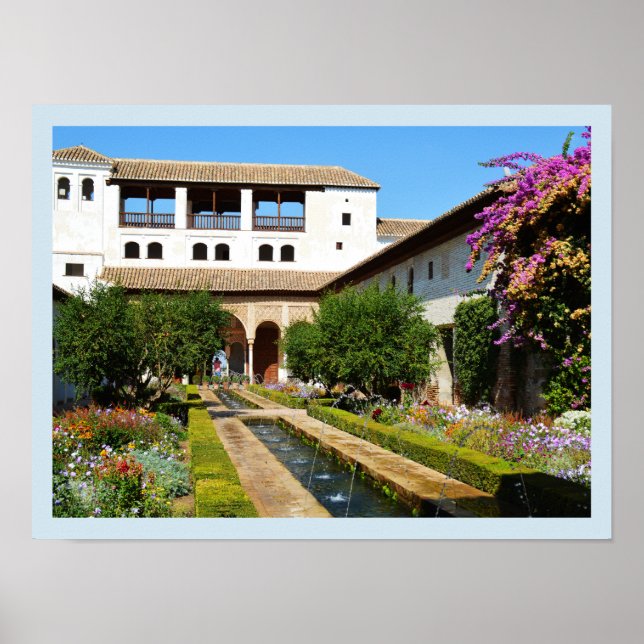 Garden i Alhambra Poster (Framsidan)