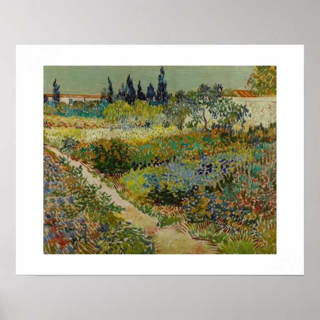 Garden i Arles (1888) från Van Gogh Poster (Framsidan)