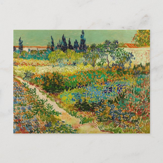 Garden i Arles av Vincent Van Gogh (1888) Vykort (Framsida)