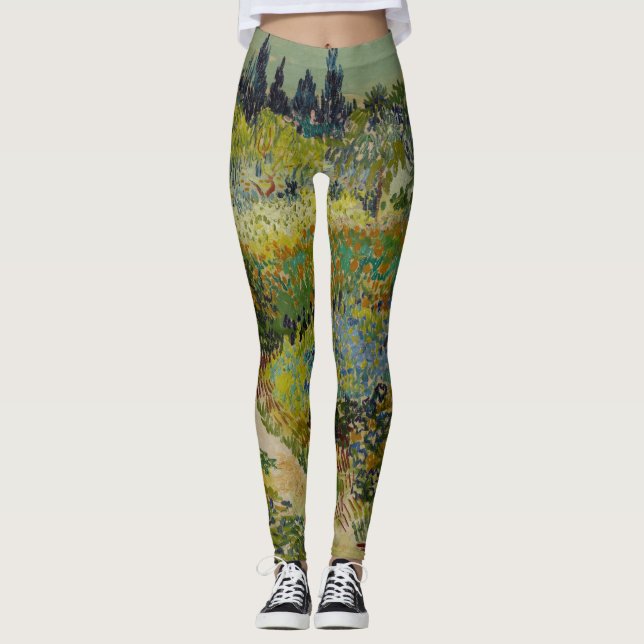 Garden i Arles av Vincent Van Gogh Leggings (Framsida)
