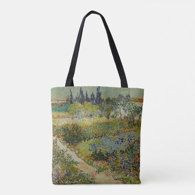 Garden i Arles av Vincent Van Gogh Tygkasse (Baksida)