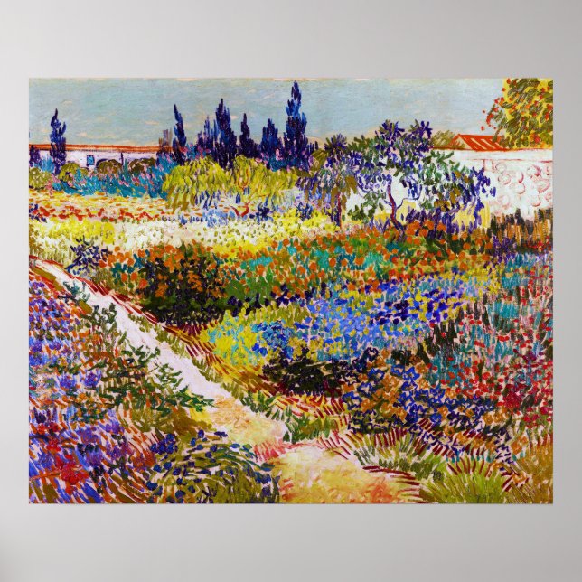Garden i Arles, Van Gogh Poster (Framsidan)