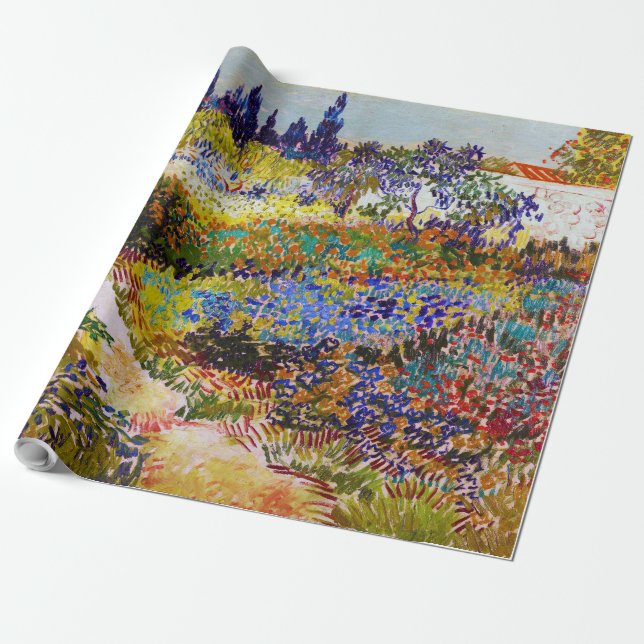 Garden i Arles, Van Gogh Presentpapper (Utrullad)