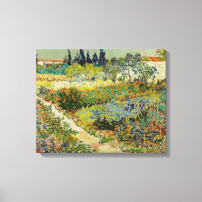 Garden i Arles | Vincent van Gogh Canvastryck (Framsida)