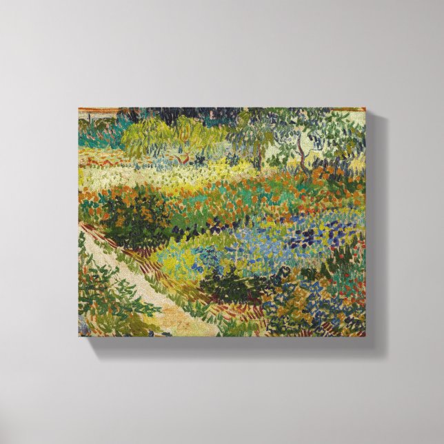 Garden i Arles - Vincent Van Gogh Canvastryck (Framsida)