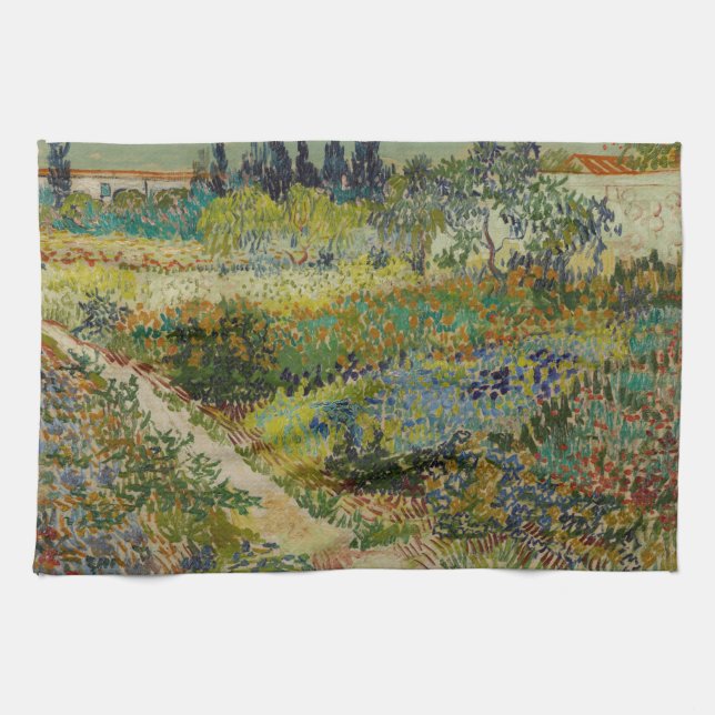 Garden i Arles - Vincent Van Gogh Kökshandduk (Horisontell)