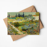 Garden i Arles | Vincent van Gogh Kort<br><div class="desc">Garden i Arles (1888),  av den nederländske postimponerande konstnären Vincent van Gogh. Originalteckningen är en olja på arbetsytan som skildrar ett lush-landskap med färgstarka blommor. Använda verktygen för att lägga till anpassningsbar eller anpassa bilden.</div>