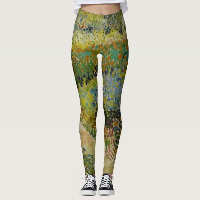 Garden i Arles - Vincent Van Gogh Leggings (Framsida)