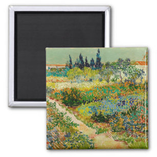 Garden i Arles   Vincent Van Gogh Magnet