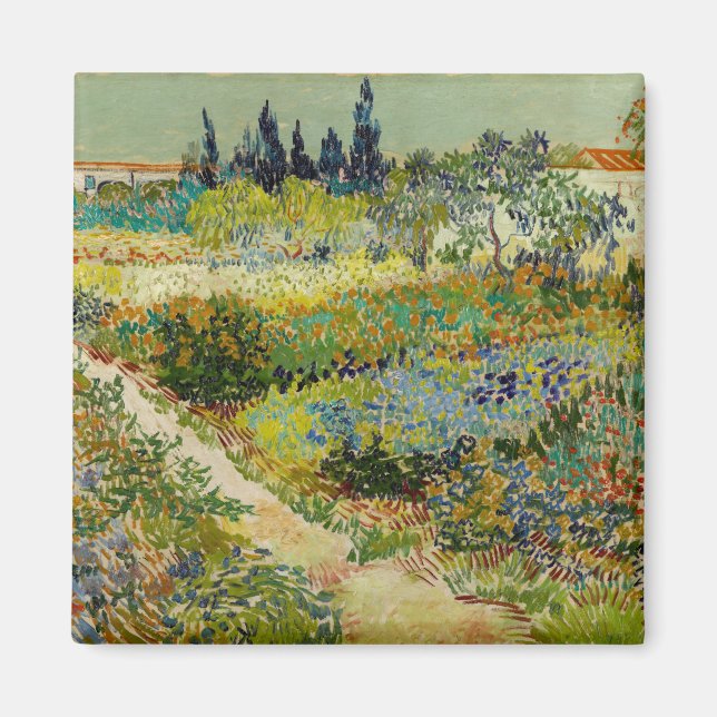 Garden i Arles | Vincent Van Gogh Magnet (Framsidan)