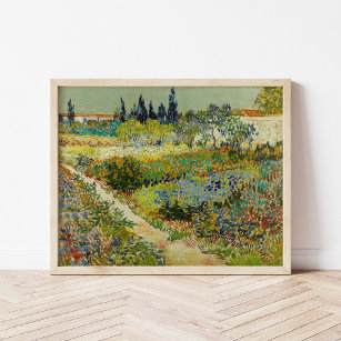 Garden i Arles   Vincent Van Gogh Poster