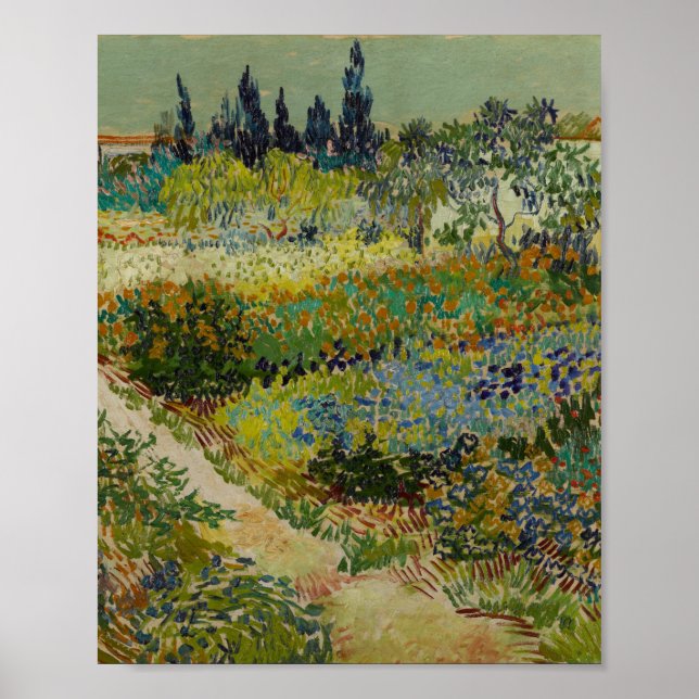 Garden i Arles - Vincent Van Gogh Poster (Framsidan)