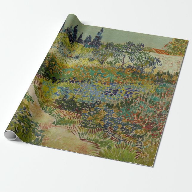 Garden i Arles - Vincent Van Gogh Presentpapper (Utrullad)
