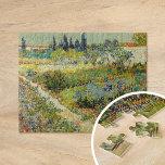 Garden i Arles | Vincent Van Gogh Pussel<br><div class="desc">Garden i Arles (1888),  av den nederländske postimponerande konstnären Vincent Van Gogh. Originalteckningen är en olja på arbetsytan som skildrar ett lush-landskap med färgstarka blommor. Använda verktygen för att lägga till anpassningsbar eller anpassa bilden.</div>