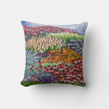 Garden i augusti Artwork/August blommor/Painting