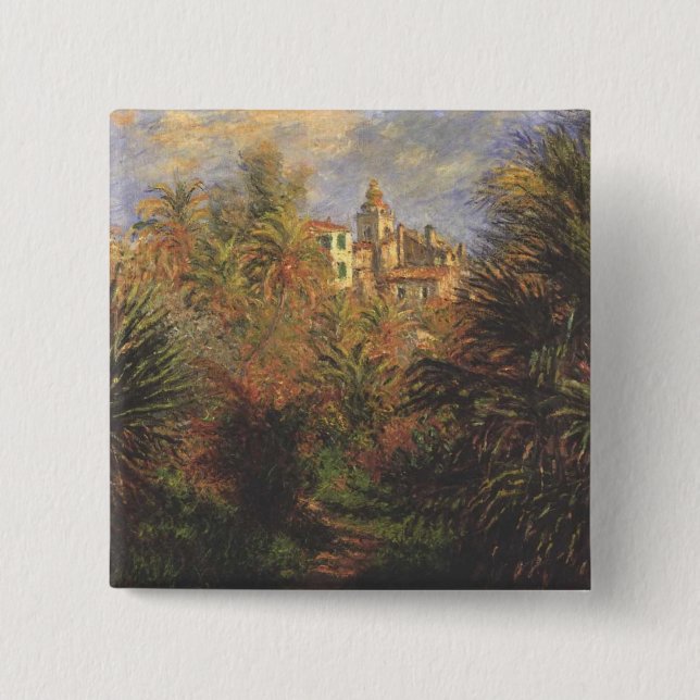 Garden i Bordighera - Claude Monet - c1900 Knapp (Framsida)