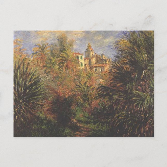 Garden i Bordighera - Claude Monet - c1900 Vykort (Framsida)