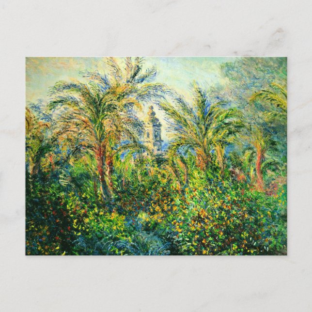 Garden i Bordighera, Morgonintryck Vykort (Framsida)