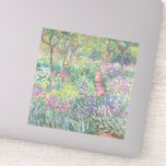 Garden in Giverny av Claude Monet Klistermärken<br><div class="desc">Claude Monet - Garden in Giverny. En vacker imponerande målning av en trädgård i Giverny av Claude Monet.</div>