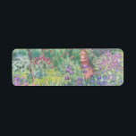 Garden in Giverny av Claude Monet Returadress Etikett<br><div class="desc">Claude Monet - Garden in Giverny. En vacker imponerande målning av en trädgård i Giverny av Claude Monet.</div>