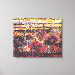 Garden in Giverny - Claude Monet - c1900 Canvastryck