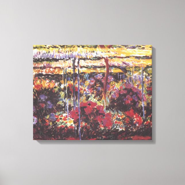 Garden in Giverny - Claude Monet - c1900 Canvastryck (Framsida)