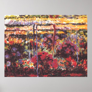 Garden in Giverny - Claude Monet - c1900 Poster