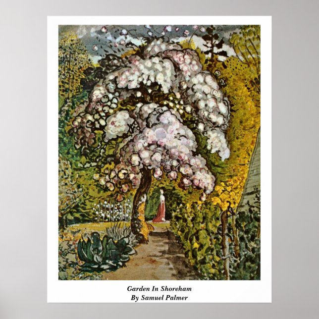 Garden in Shoreham by Samuel Palmer Poster (Framsidan)