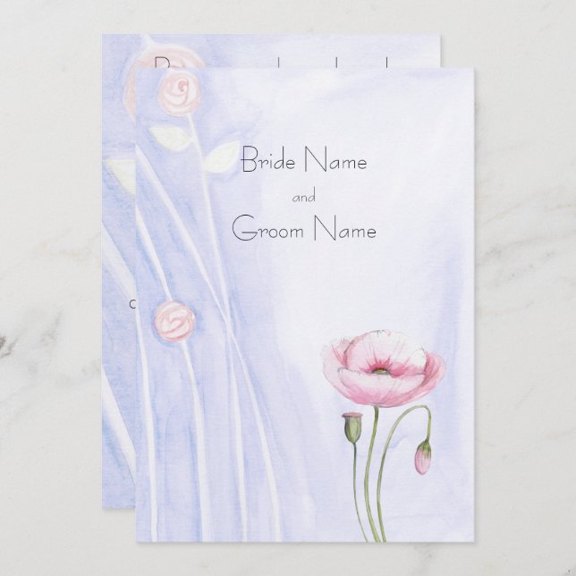 Garden-inbjudan Inbjudningar (Fram/baksida)