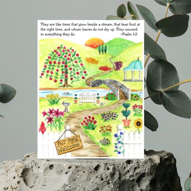 Garden Inspirational-vykort Vykort (Skapare uppladdad)