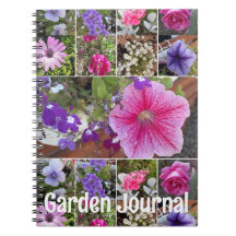 Garden Journal Rosa Petunia Söt Vår blommor