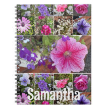 Garden Journal Rosa Petunia Söt Vår blommor