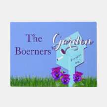 Garden "Kärlek växer här!" Birdhouse Pansies