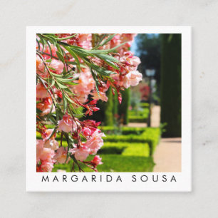 Garden Landscaper Photo Travel Tourism Spanien Fyrkantigt Visitkort